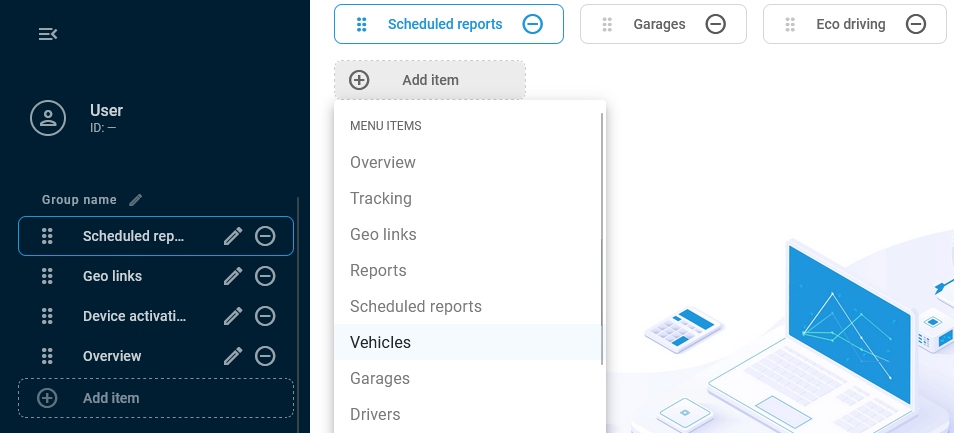 Adding items